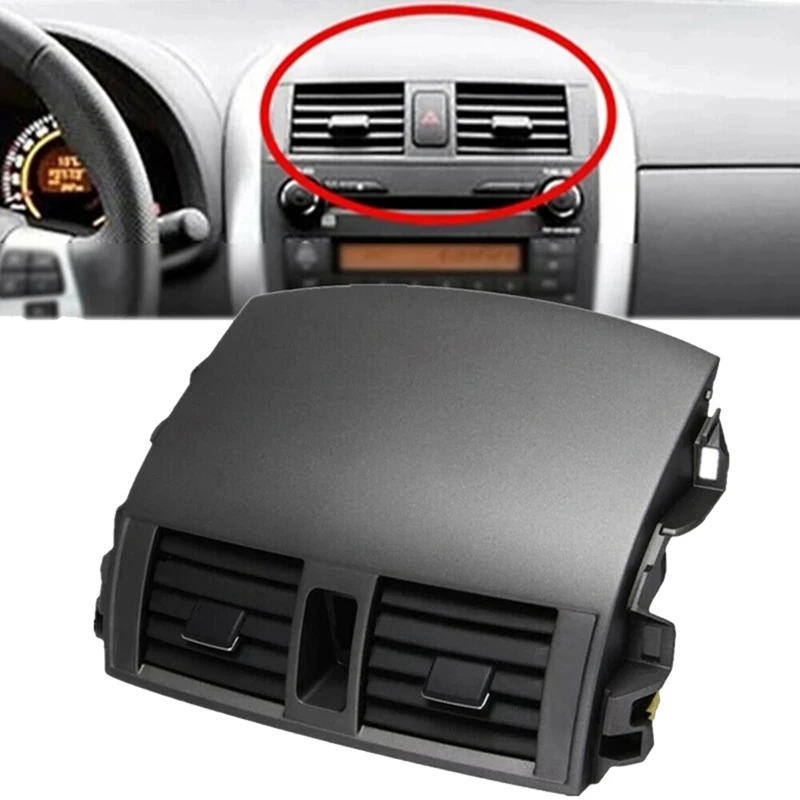 

1 Pcs Center Dashboard A/C Outlet Air Vent Panel For Toyota Corolla Altis 2007-2013 255670-02160 55663-02060 Silver Grey