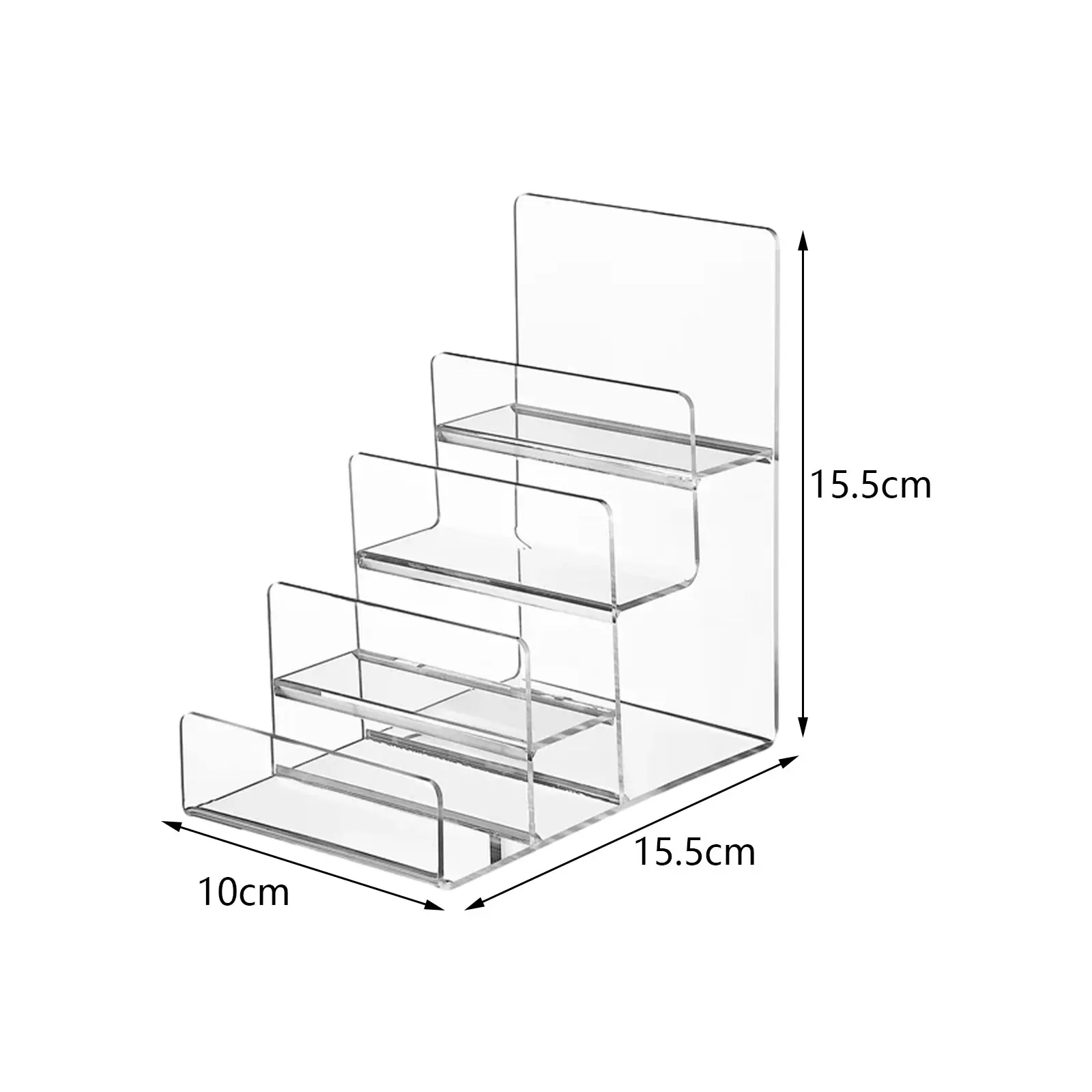 Acrylic Display Stand Decoration Holder Collectibles Display Stand Desktop Organizer Holder Showcase for Wallet Glasses