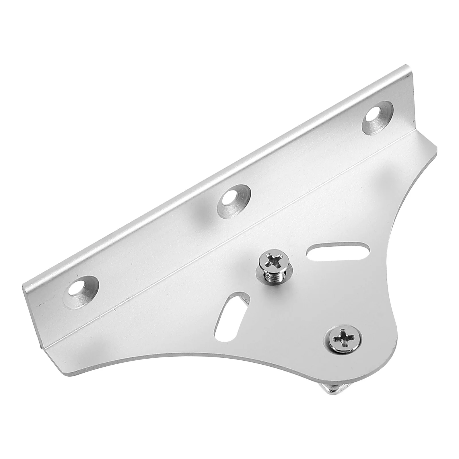 

2pcs Aluminum Shelf Brackets Floating Support Braces Adjustable Fixing Clips Sturdy Cloakroom Rack Silver High Strength