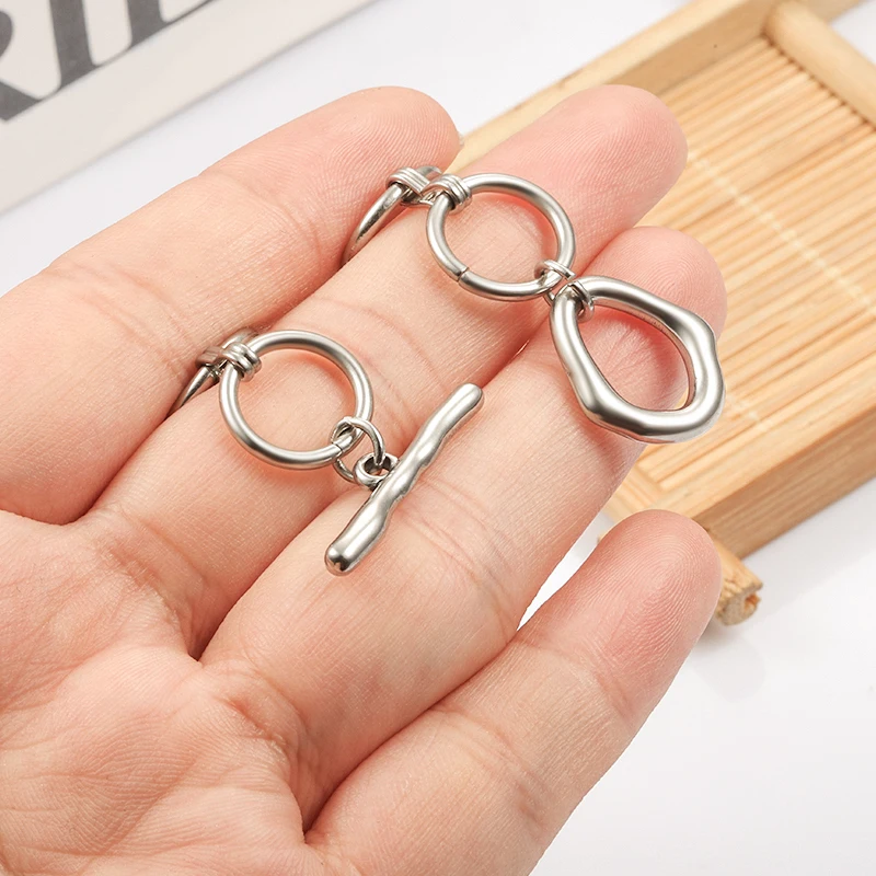 3Set Stainless Steel Special Shaped OT Clasps For Jewelry Making  Supplies DIY Popular Necklace Bracelet Connect Accessories