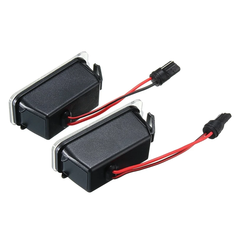 2szt Samochodowe oświetlenie tablicy rejestracyjnej LED do Forda FOCUS MK II FIESTA MK VII MONDEO MK IV KUGA S-MAX 2008-2019