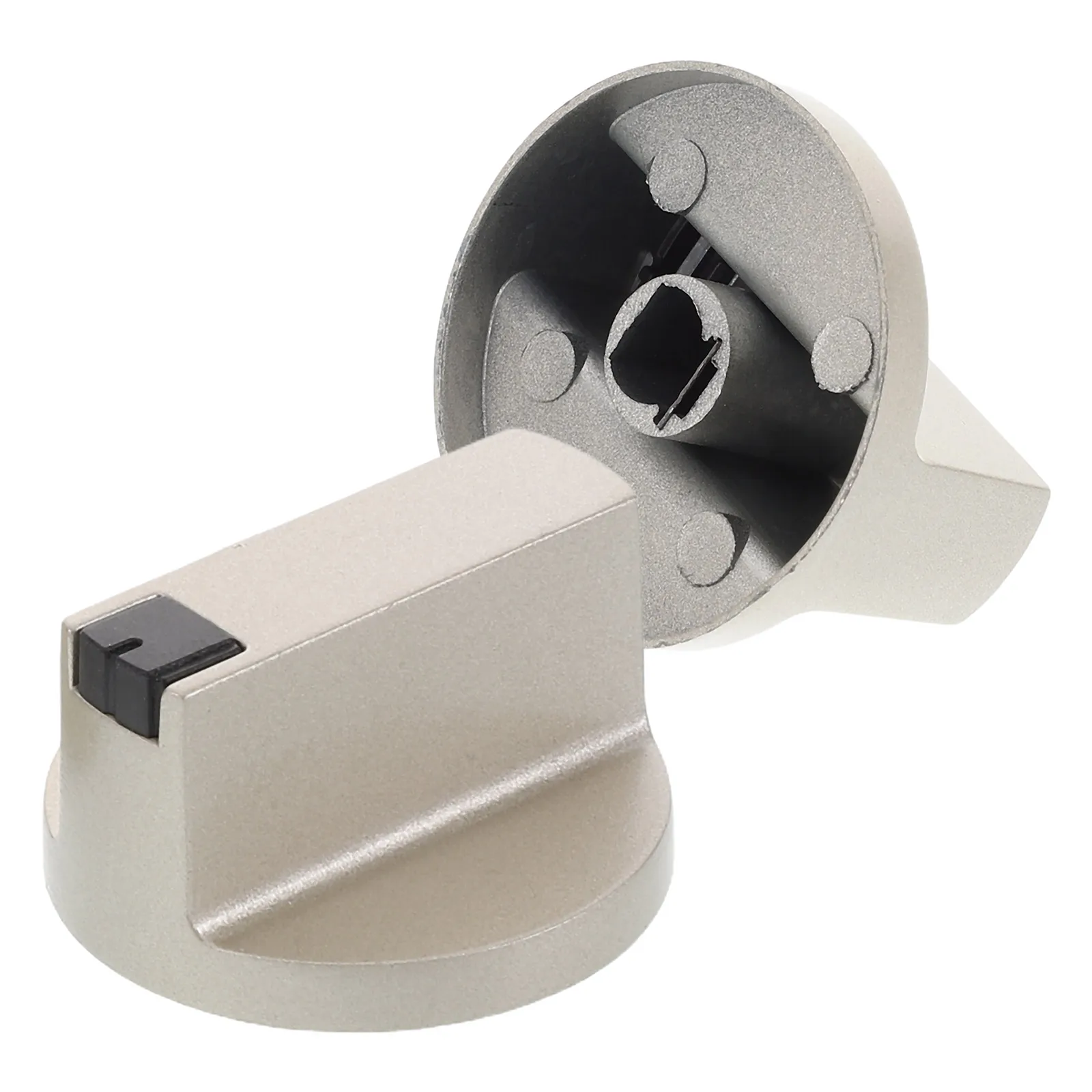 

2 pcs Universal Gas Stove Knobs Replacement Heavy Duty Metal Burner Control Knobs For Cooktop Oven Range Stove Parts