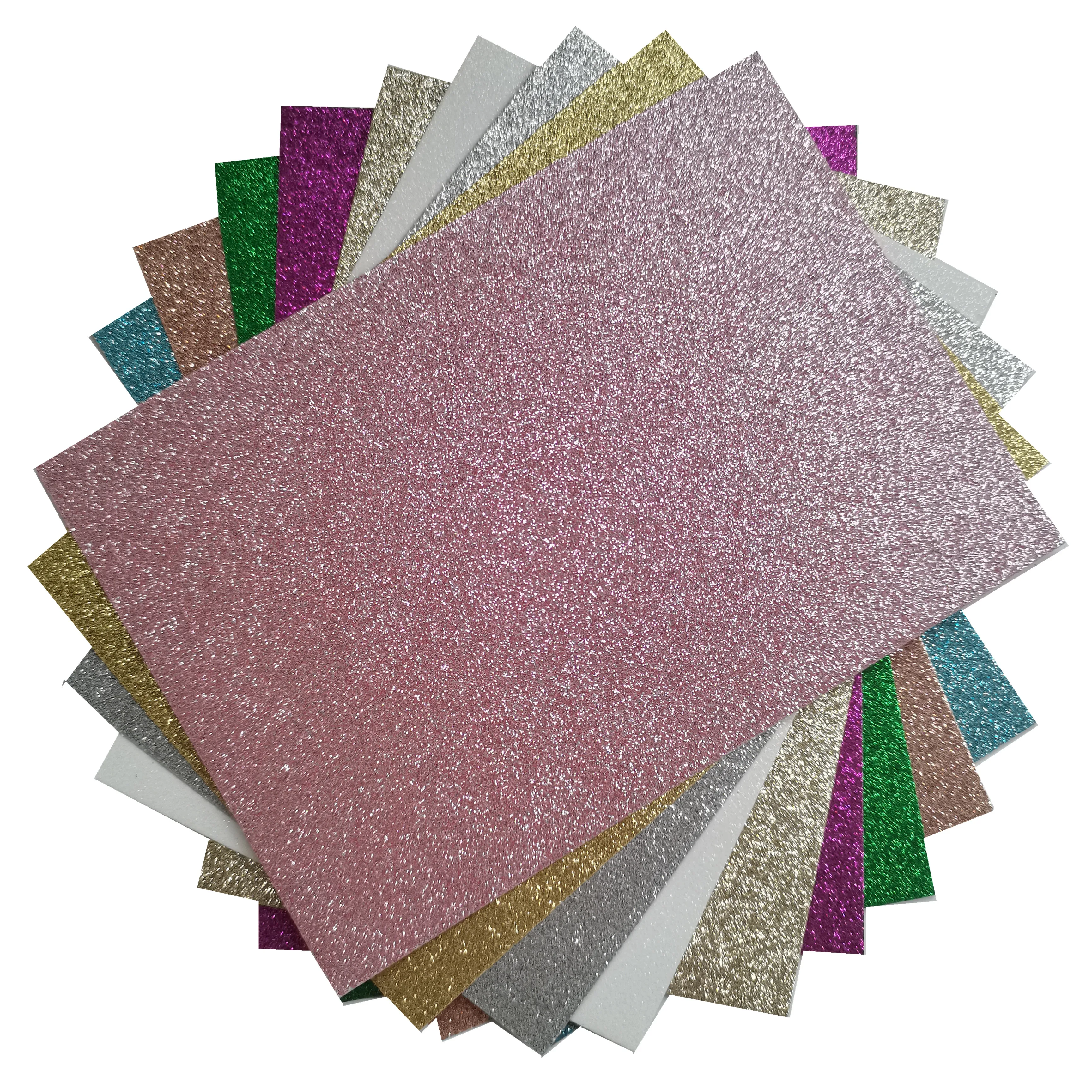 Glitter Cardstock For Cricut Machine,Premium Rose Pink Glitter Paper For Crafts And Banner,15 Sheets 300gsm 12*12\