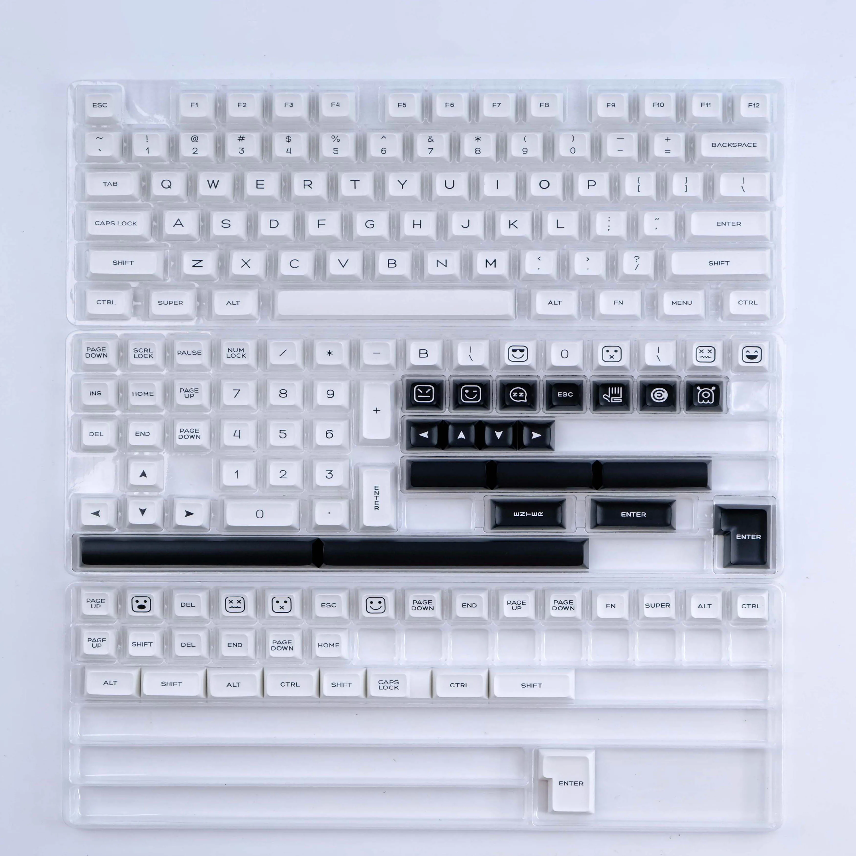 Imagem -06 - Double Shot Pbt Keycaps para Gamer Mecânica Perfil SA Preto no Teclado Branco Cherry mx Switches 160 Chaves