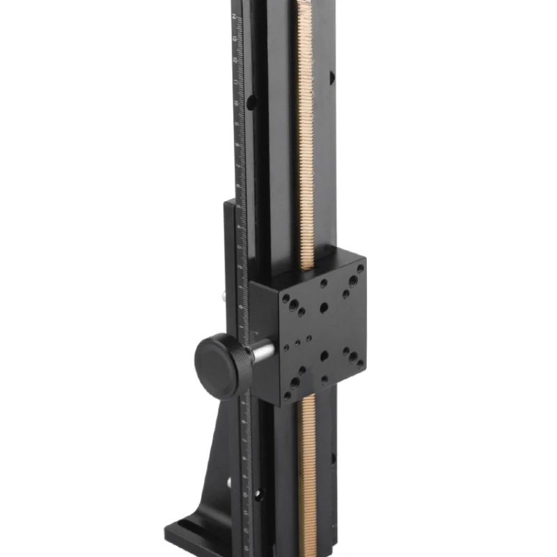 manual precision displacement lifting platform for fine adjustment of long-stroke gear rack with XZ axis dovetail groove sliding