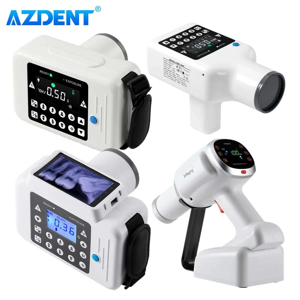 Portable AZDENT Dental X-ray Machine 2in1 High Frequency Built-in Digital Densor X Ray Versatile Film Dentistry Equipment Tools