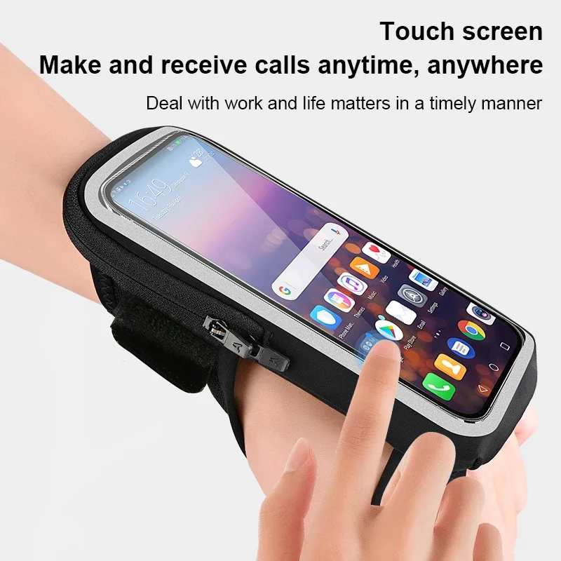 Outdoor running arm bag for men and women outdoor lightweight sports fitness mobile phone arm cover waterproof and sweatproof image 4