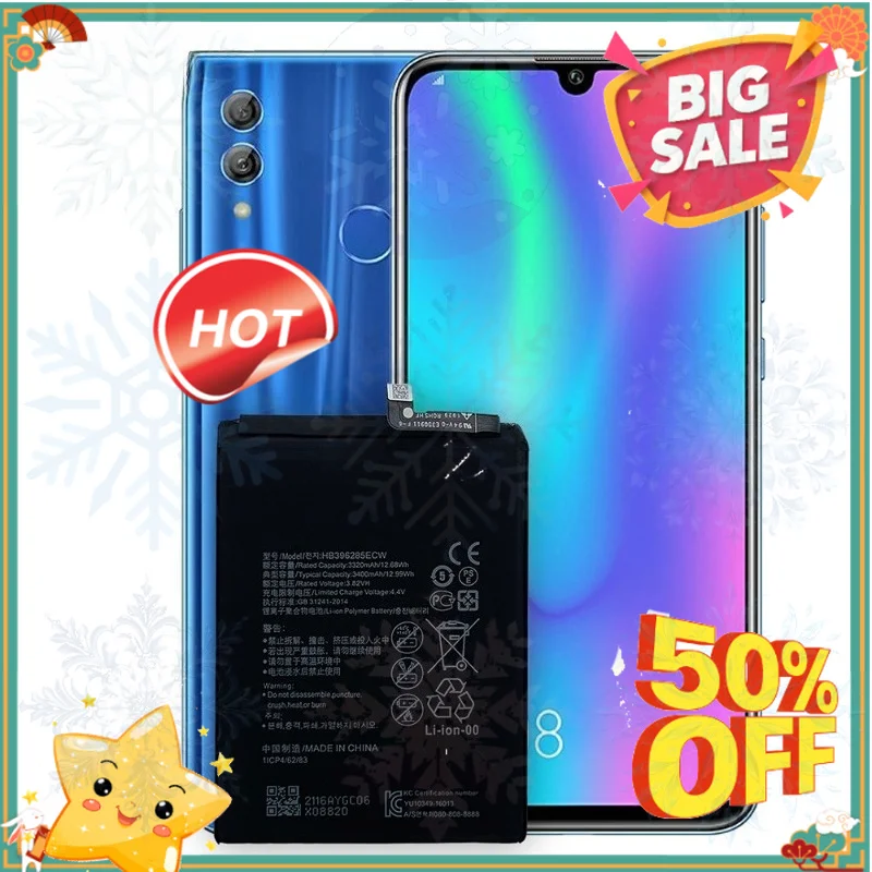 SWZY 3400mAh HB396285ECW Phone Battery for Honor 10 Honor 20 Lite HRY-LXIT HRY-LX2 HRY-LX1 HRY-LXIMEB HRY-ALOO INHRY-ALO0a Enjoy