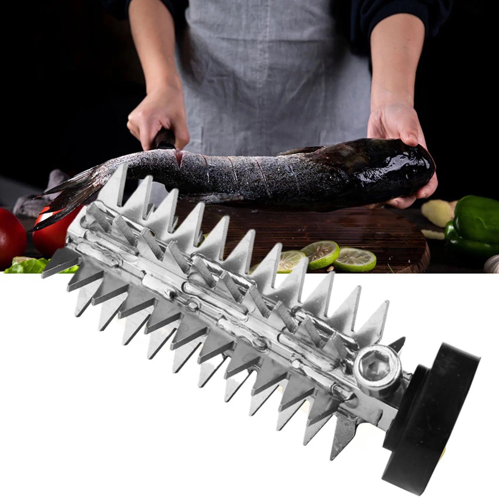 M12K-2X Fish Scale Remover Accessories Electric Scaler Remove Durable Cutter Head Tool D