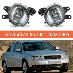 2Pcs Front Bumper Fog Light Lamp With Halogen Bulbs Fit For Audi A4 B6 2001 2002-2005 Car-Styling 8E0941699 Left Right For Car
