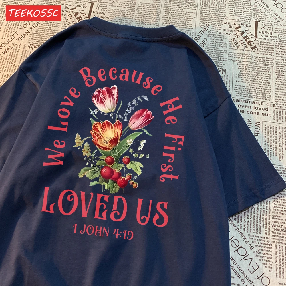 Liebe uns Blumen schönes Design T-Shirts weibliche Baumwolle Straße bequeme T-Shirt weiche Freizeit