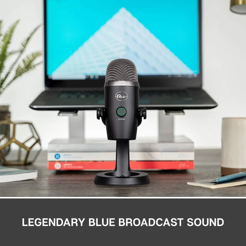 Blue USB Microphone for Gaming, Streaming, Podcasting, Twitch,, Discord, Recording for PC and, Plug &