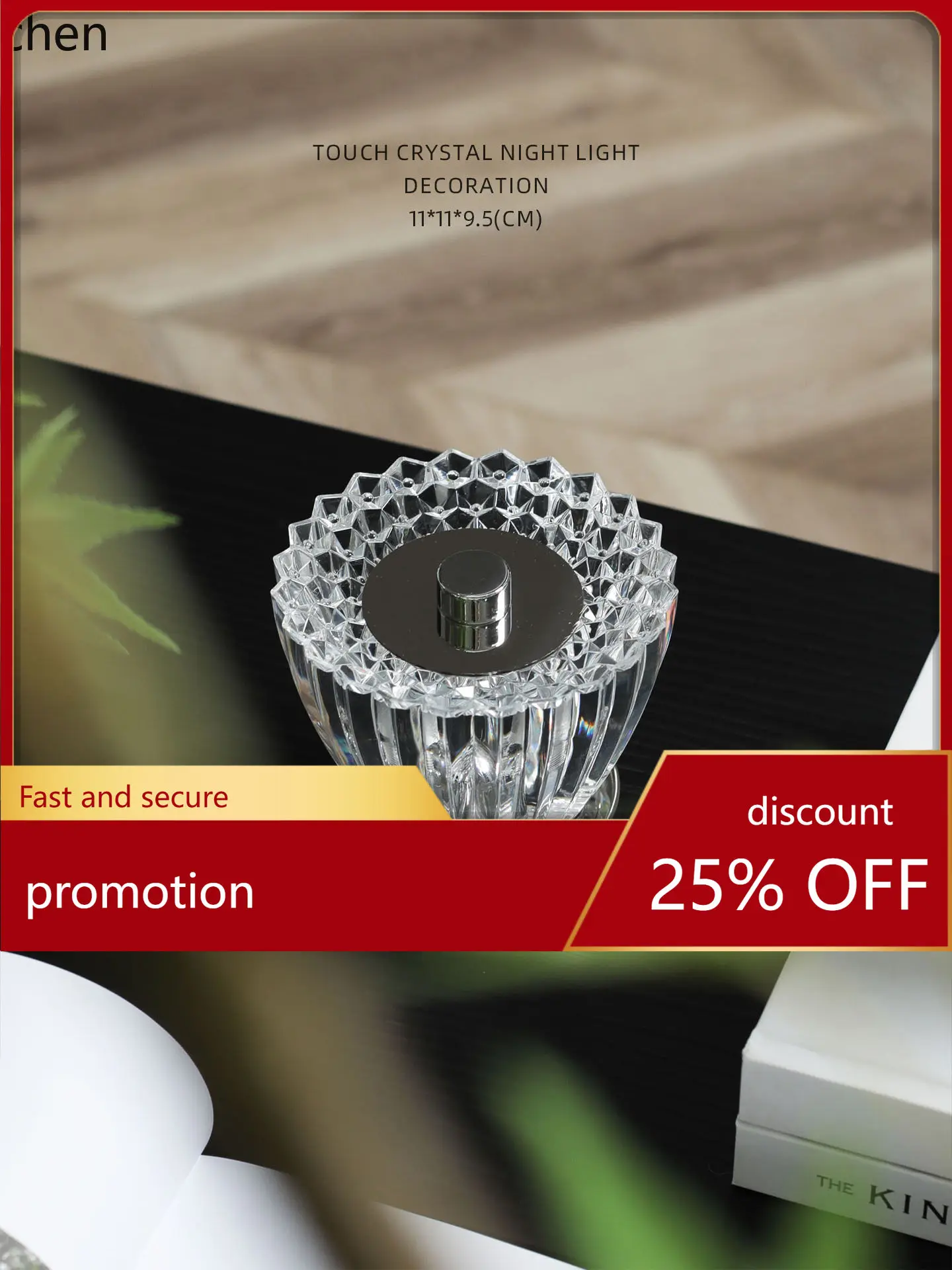 

ZML Bedroom Bedside Crystal Glass Ornament