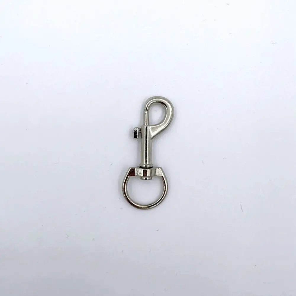 

5pcs New Rotating Snap Hook Metal Leather Strap Belt Keychain Traction Buckles Webbing Buckle Keychain