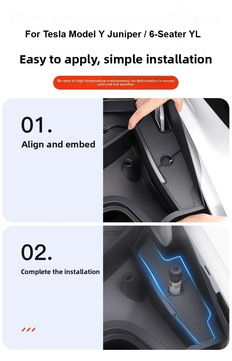 Für Tesla Model Y Juniper /YL Vorderkabine Vollständige Abdeckung Wasserableitungskanal Frunk-Wasserkanal Blattblockierende Ablaufrinne – Detail 6