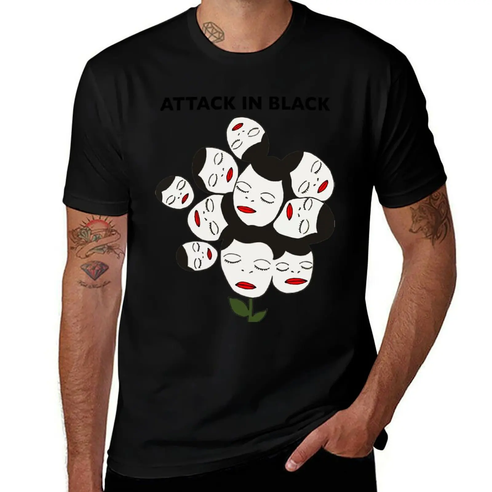 

Attack In Black T-Shirt graphic tee shirt cotton graphic tees sweat shirts, men