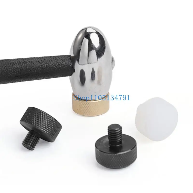 98km Interchangeable Head Hammer for Artisans and Hobbyists Handcraft Shaping Tool