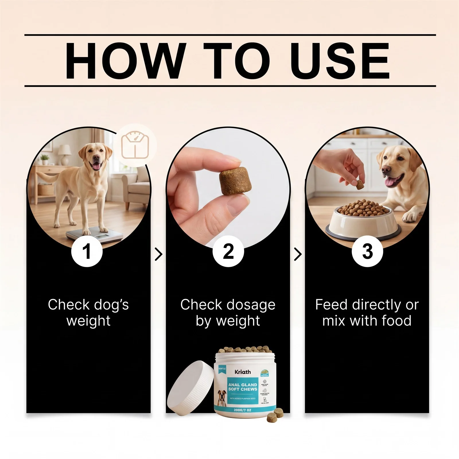 Joint Support Soft Chews Hip Care Supplement for Senior Dogs Mobility Health Relief Mild Formula Nutritional Dog Treats 2