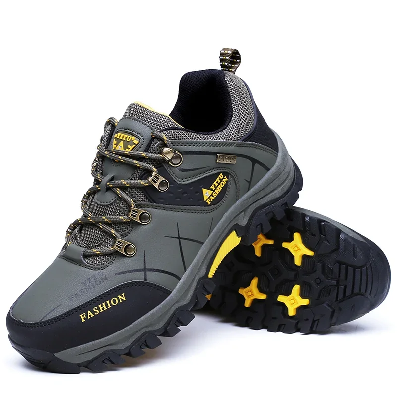 Autumn and Winter Outdoor Waterproof Tourism Shoes Men\'s hiking and off-road hiking shoes