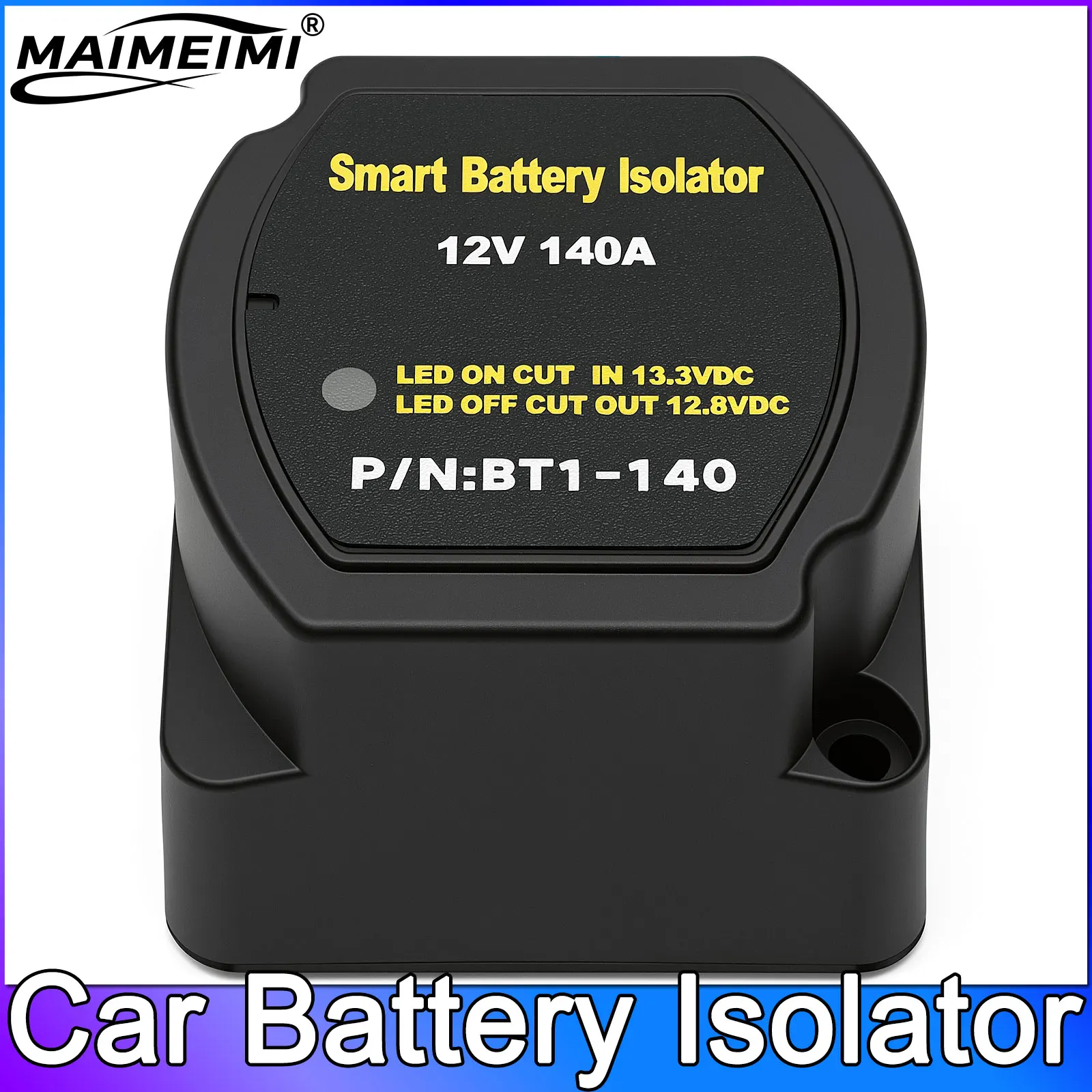 

Battery Isolator Voltage Sensitive Split Charge 12V 140A Relay VSR ​for Camper Car Smart Battery Isolator Car Accessories Charge