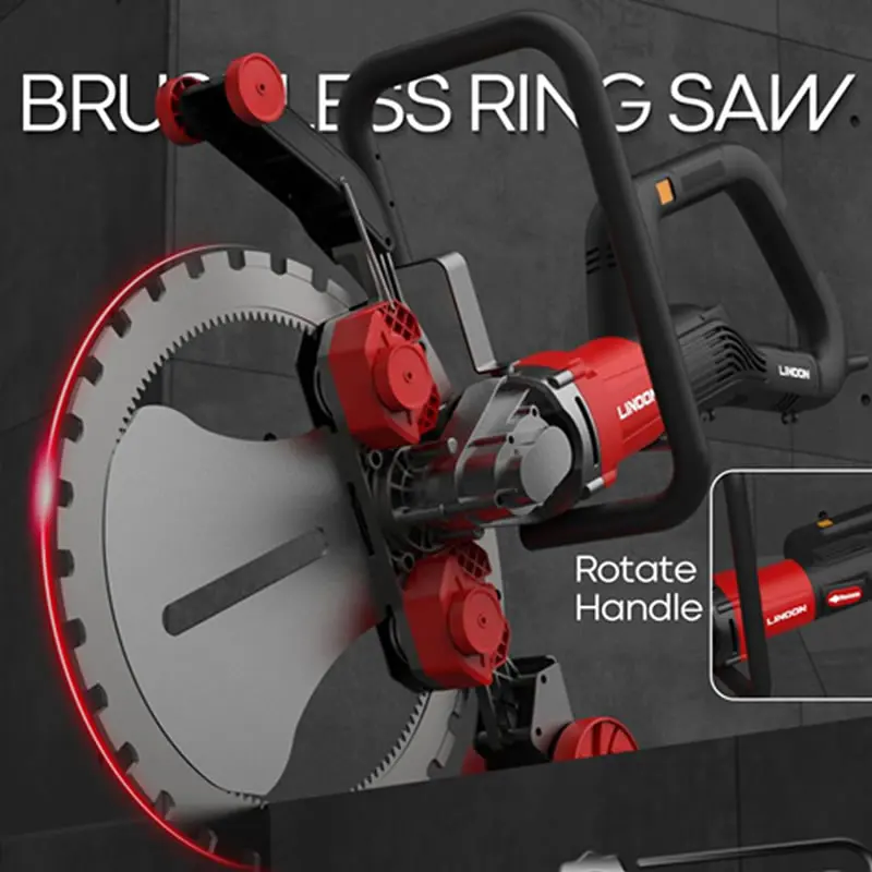 

Butoy 5000W Brushless Ring Saw 30cm Cutting Depth Concrete Cutter for Stone Wall Tile Trenching Professional Power Tools BLT-410