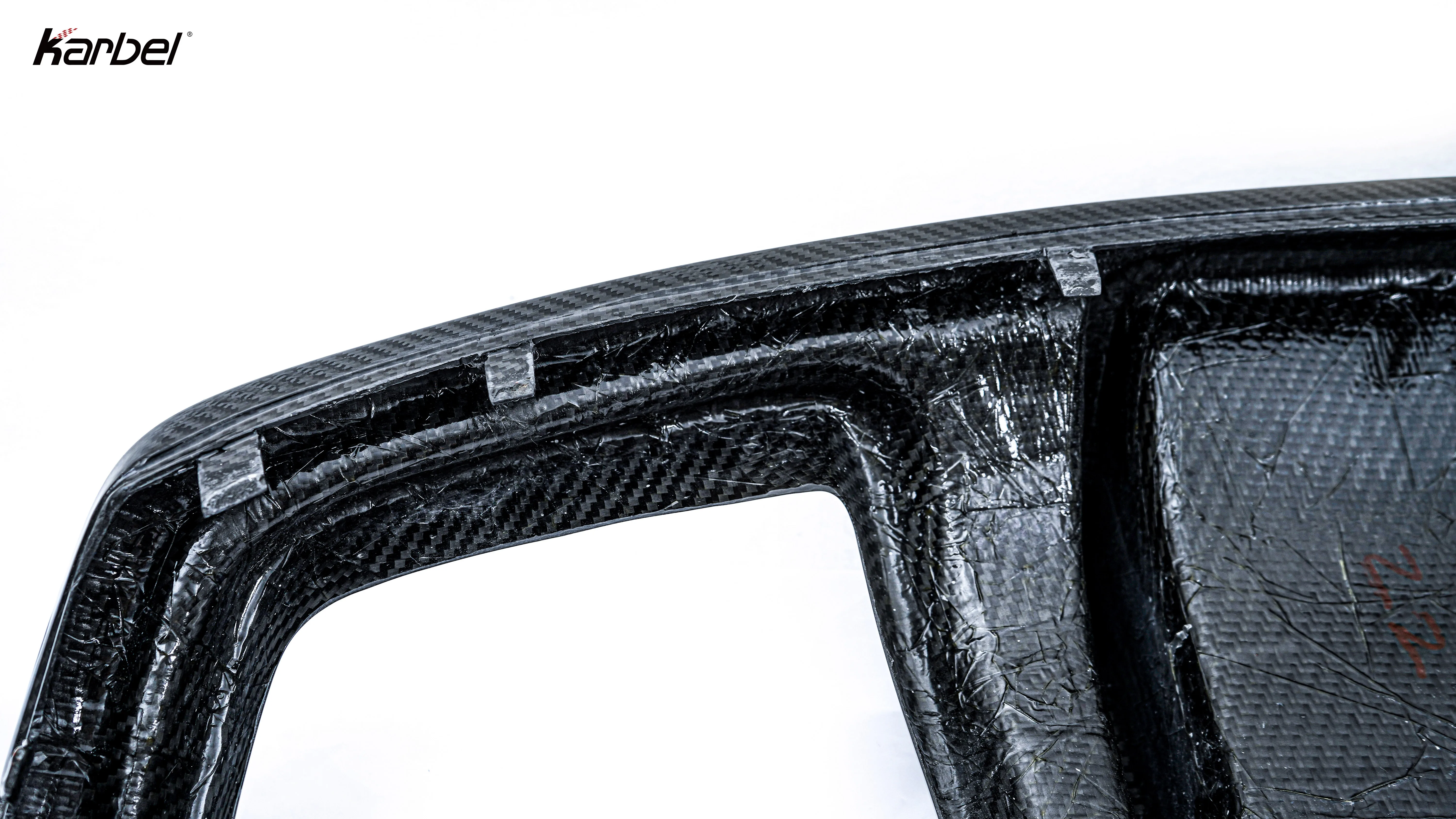 Karbel Diffusers Kb Style Dry Carbon Fiber Look  Rear Bumper Diffuser for Audi A5 B8.5 Standard 2014-2016 view 3