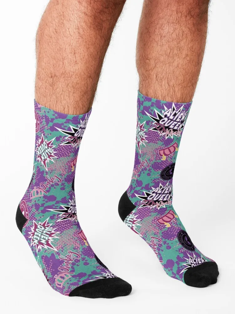 الغريبة الملكة بينكي الجوارب قصيرة مضحك الهدايا الكرتون الرجال الجوارب الفاخرة المرأة