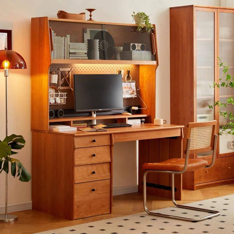 Nordic desk, integrated storage bookcase for home use, writing desk, computer table, study table