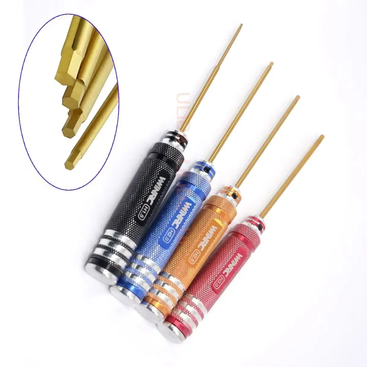 

4 Color Handle Hex HSS Screwdriver Wrench Set 1.5mm/2mm/2.5mm/3.0mm For RC Car Boat Helicopter FPV Quadcopter Drone UAV AA