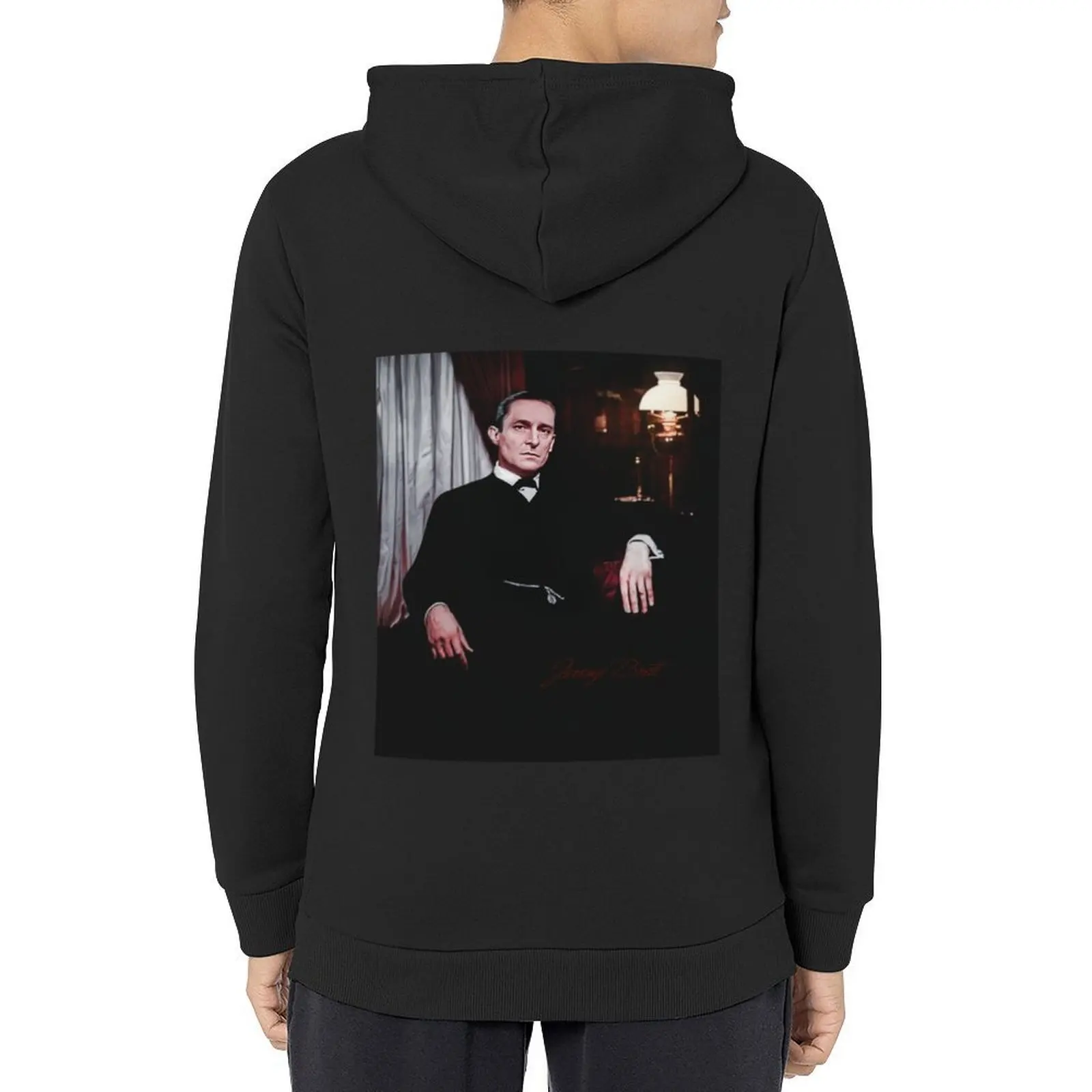

Jeremy Brett as SH - By the Lamplight (Enhanced Version) Hoodie autumn men wear hooded shirt tracksuit