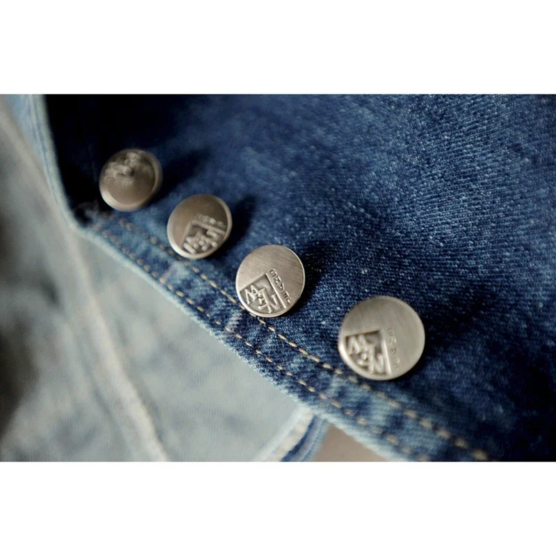 

Vintage Blue Suit Collar Denim Vest Women Slim Short Cowboy Waistcoat Spring Summer Korean Sleeveless Jeans Jacket Coat Female