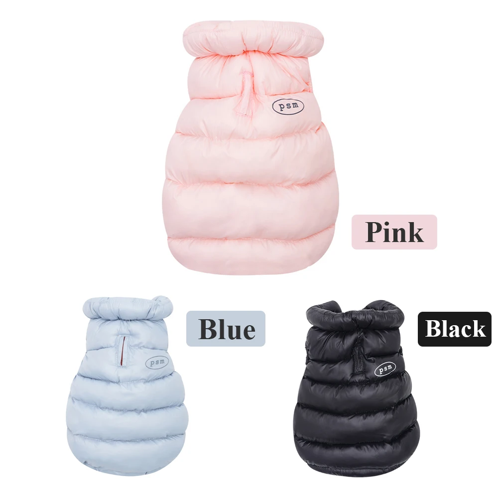 Puffy Small Dog Coat Light Weight Soft Warm Dog Clothes for Small Dogs Cozy Winter Jacket for Yorkshire Chihuahua Puppy Clothing