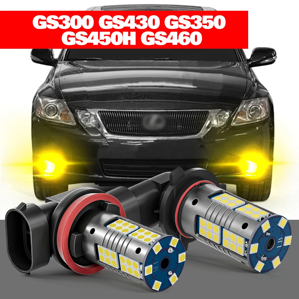 

For Lexus GS300 GS430 GS350 GS450H GS460 1997-2015 2pcs LED Fog Light Accessories 2006 2007 2008 2009 2010 2011 2012 2013 2014