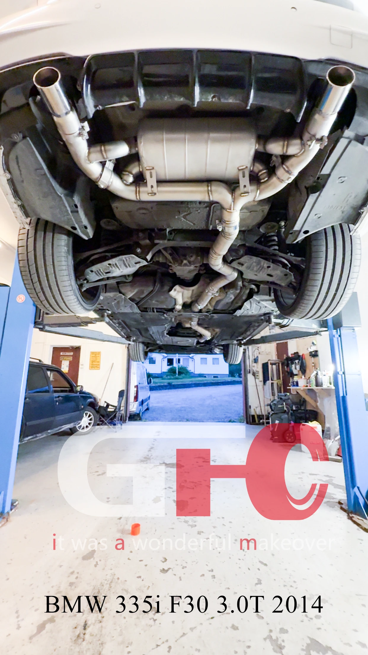 

【 Customized Product 】 Applicable to the exhaust system muffler of BMW 335i F30 3.0T Catback with valves from 2016 to 2016