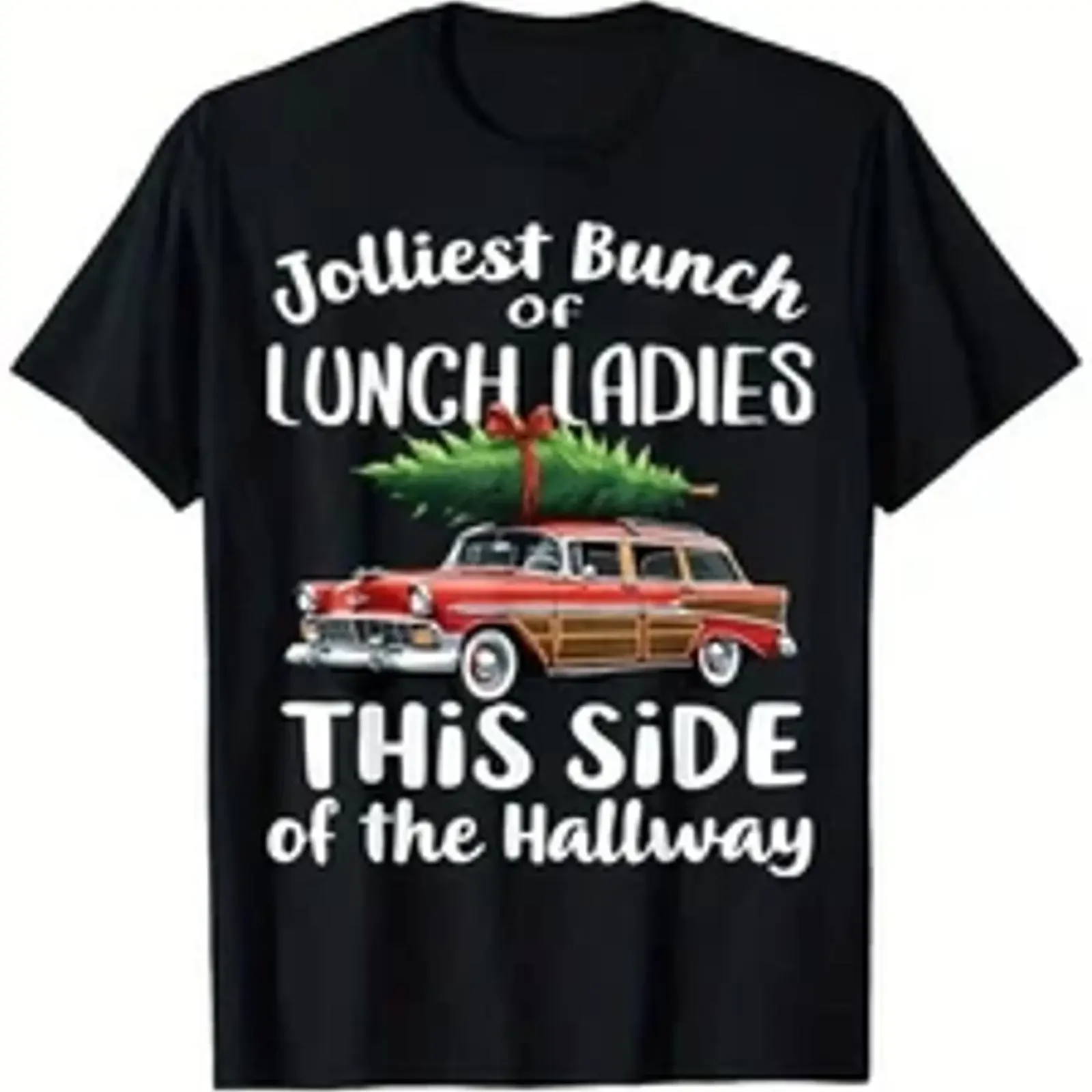 Jolliest Bunch of Lunch Ladies This Side the Hallway T Shirt S 5XL Q4758 vintage Washed designer clothes Stretched Slightly