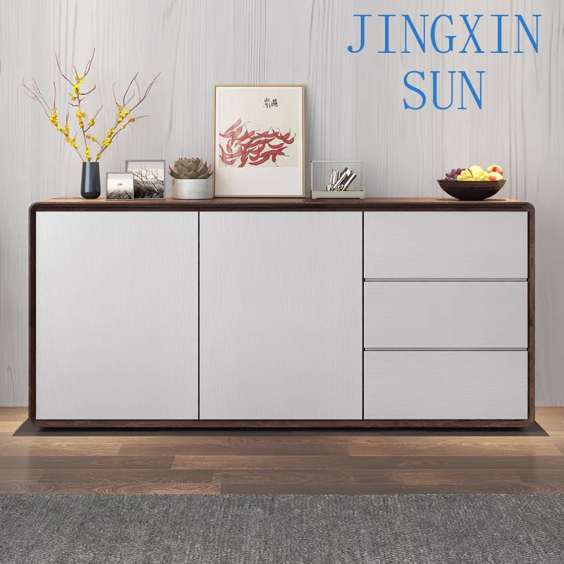Luxury Elegant Modern Small Portable Side Board Wooden Buffet Sideboard Luxury Elegant Modern Living Room Storage Home Furniture