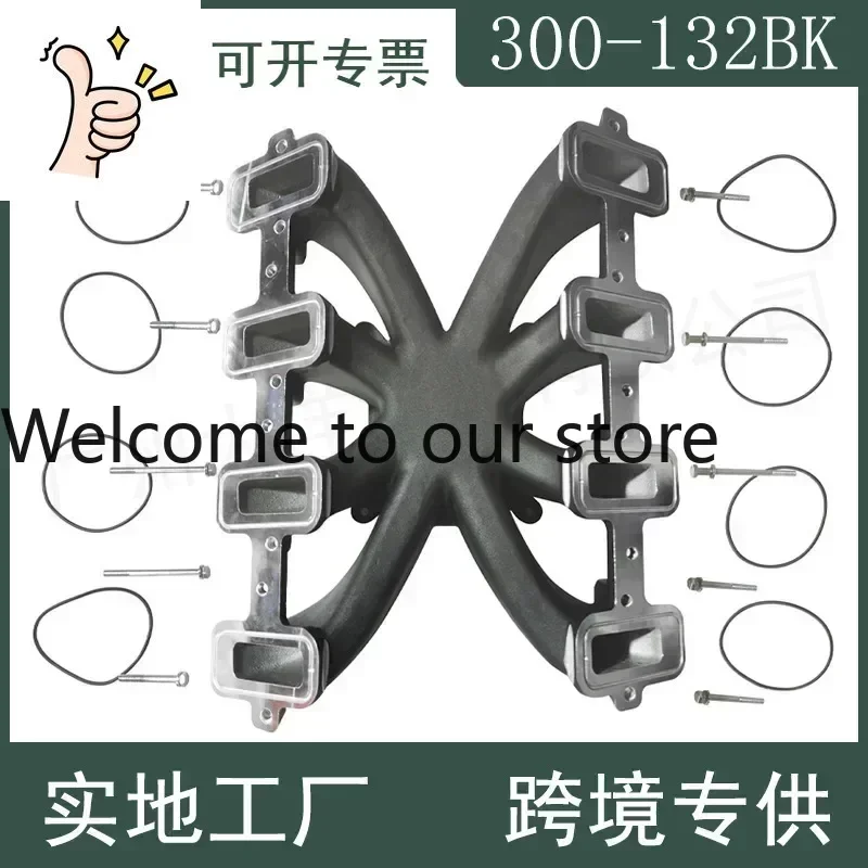 2026 300-132BK Single Planar Intake Manifold For GM LS1/LS2/LS6 Black/Silver
