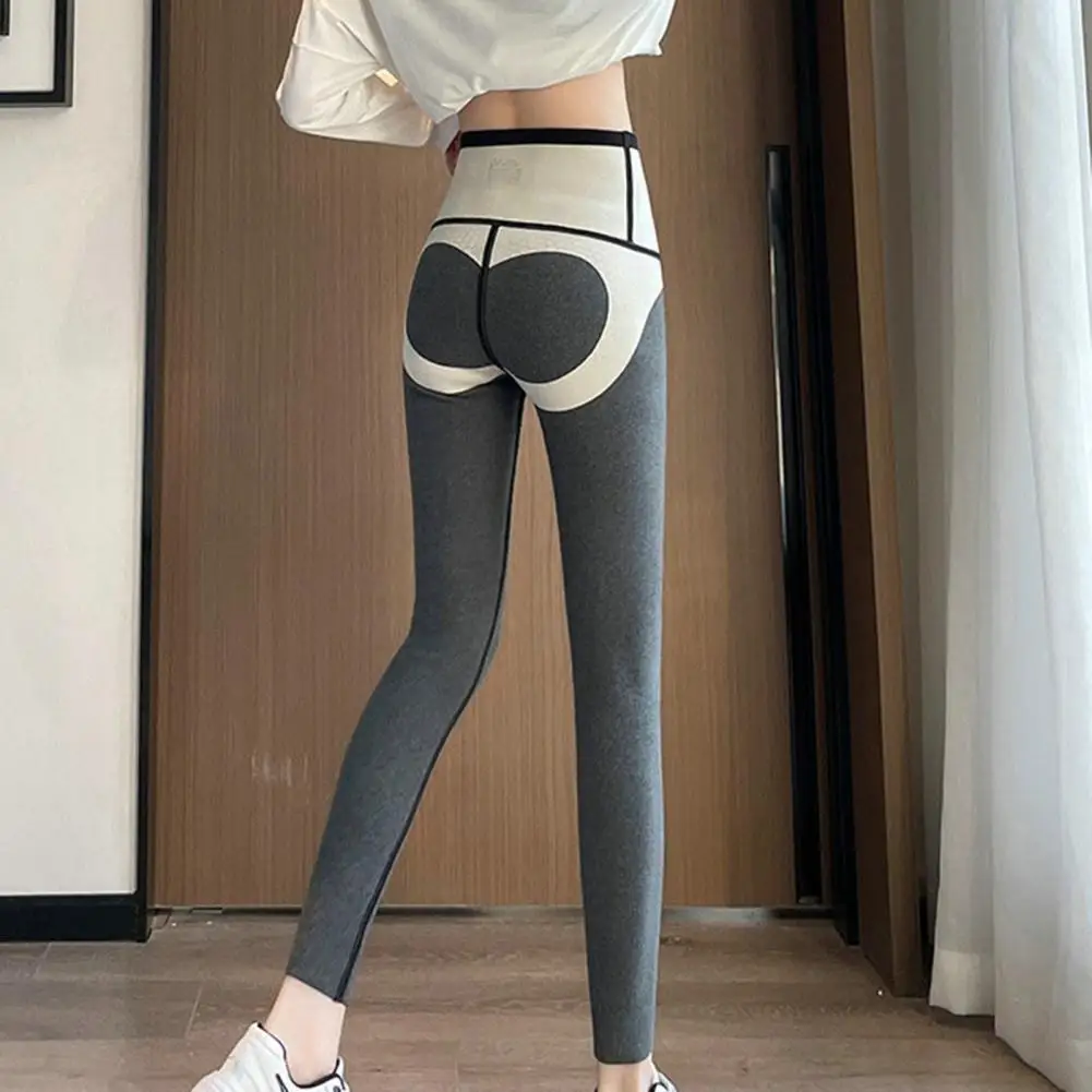 High Waist Thickened Control Tummy Hip Lifting Women Leggings Autumn Winter Solid Color Velvet Lining Shark Pants Streetwear