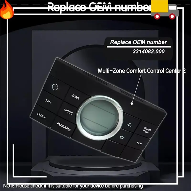 

Discount-3314082011 Thermostat Temperature Control Panel For RV Thermostat Multi-Zone Comfort Control Center Thermostat 10-Butto