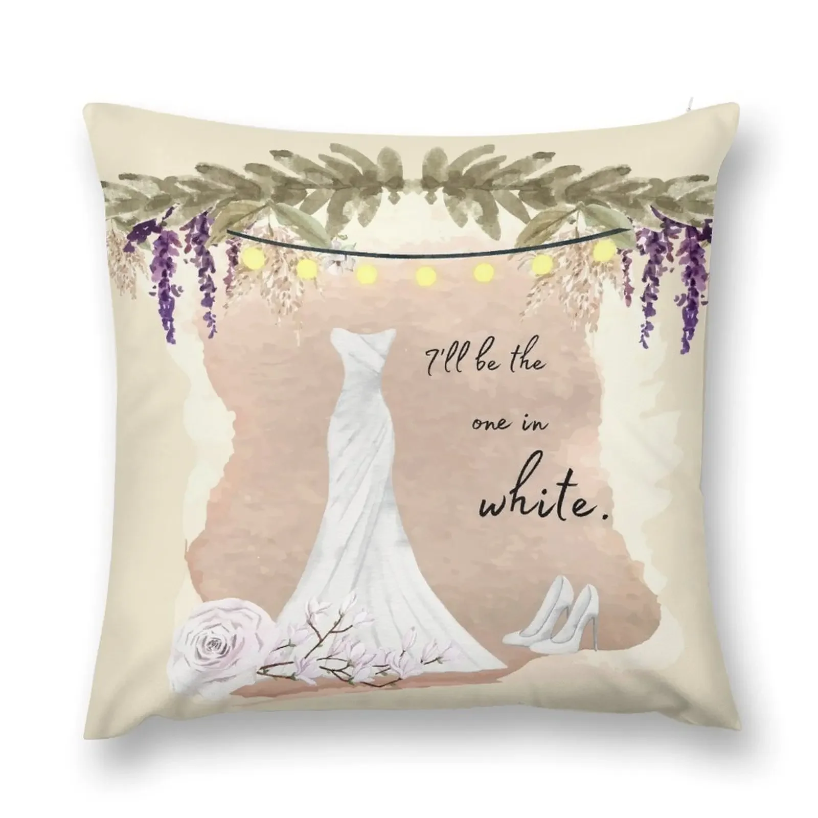 Bella's Wedding Dress - Twilight - Breaking Dawn Throw Pillow Throw Pillow Covers Cushion Child Sofa Cushions pillow