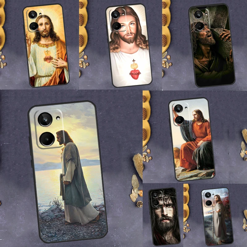 Divine Mercy Jesus Case For Realme 10 Pro Plus 8 9 GT Neo 3 5 2 Pro 3T 2T C21 C30 C31 C33 C35 C55 C25Y C21Y