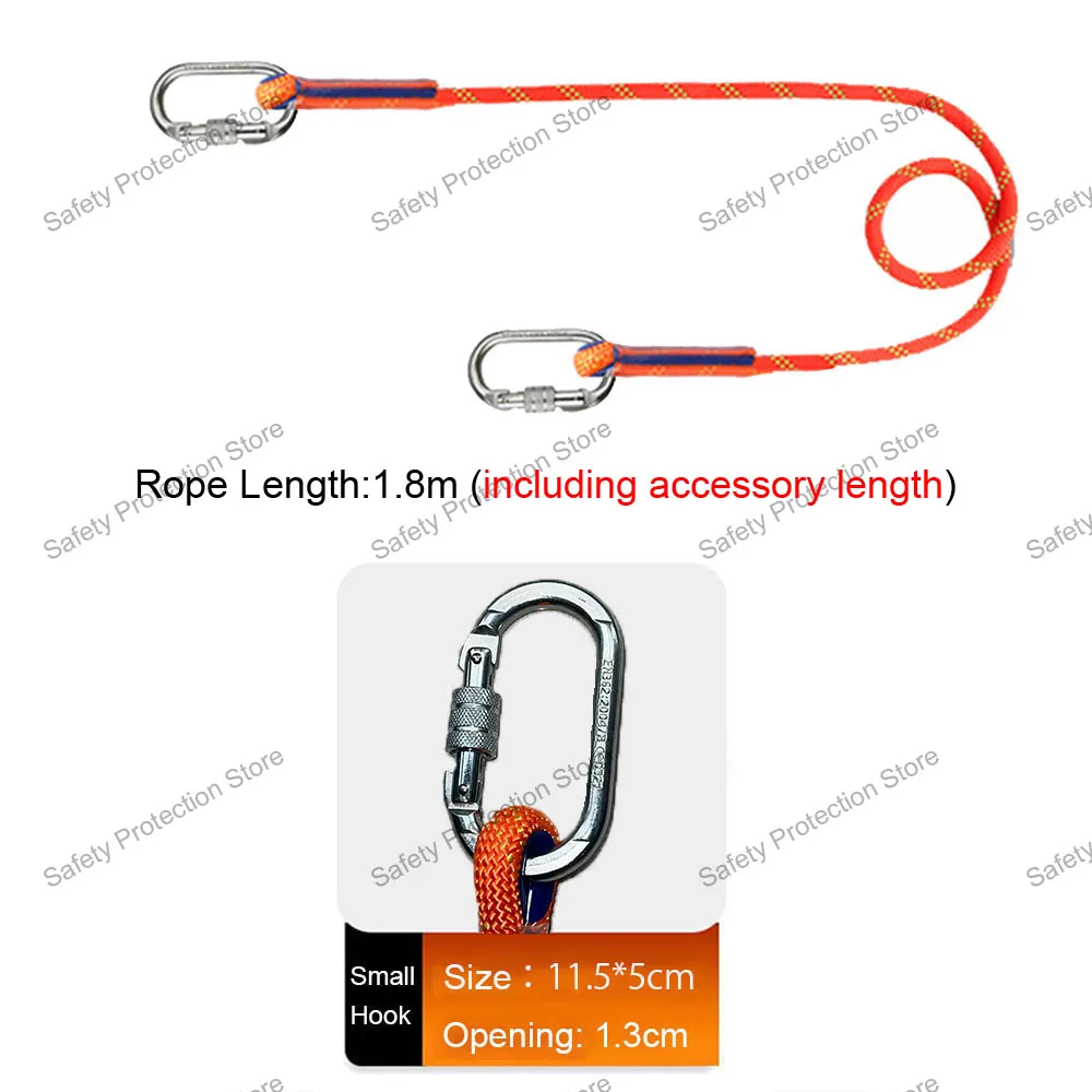 Arnés de seguridad de cuerpo completo para trabajo de alta altitud, cuerda de cinturón de seguridad de cinco puntos, entrenamiento de escalada al