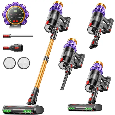 M9/Y9 NEW 80KPA 850W 80000PA Ultra-Strong Cordless Vacuum Cleaner 90 Min Long Runtime Removable Battery 6X4000mAh Smart Display