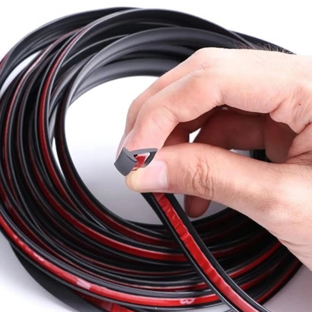 2/5M 5MM*7MM T-Type Rubber Universal Sealing Strip Black Sealing Strip Weatherproof For Car Edge Trim Bumper Car Accessories