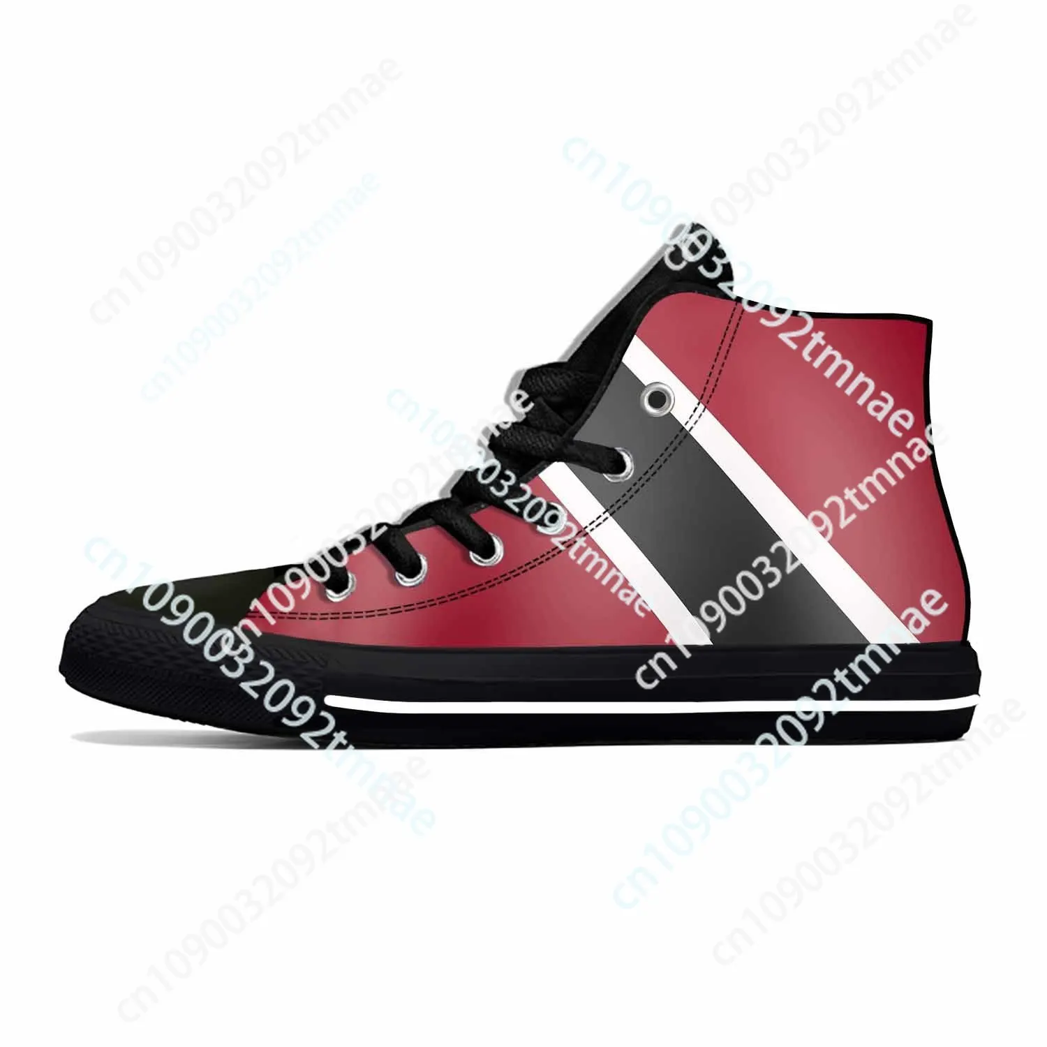 Trinidad and Tobago Flag Patriotic Pride Fashion Casual Cloth Shoes High Top Comfortable Breathable Custom Men Women Sneakers