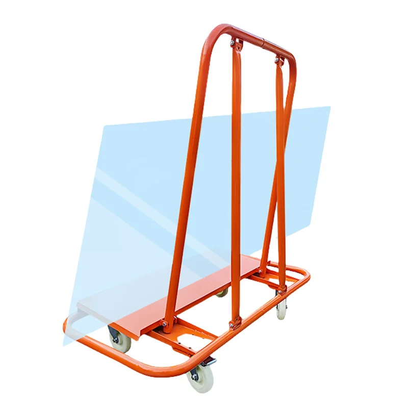 

Drywall Cart, Drywall Sheet Carts with 997.9kg/2200 LBS Load Capacity, Heavy Duty Plasterboard Trolley 2 Wheels w/ Brakes