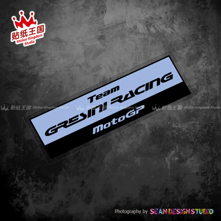 For GP GRESINI RACING Team Decals Helmet Motorcycle Moto Auto Waterproof Stickers 13