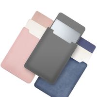 11 13 14 15 inch Laptop Sleeve Case Ultra Thin PU Leather Ultrabook Cover Notebook Bag Shockproof Protective Pouch