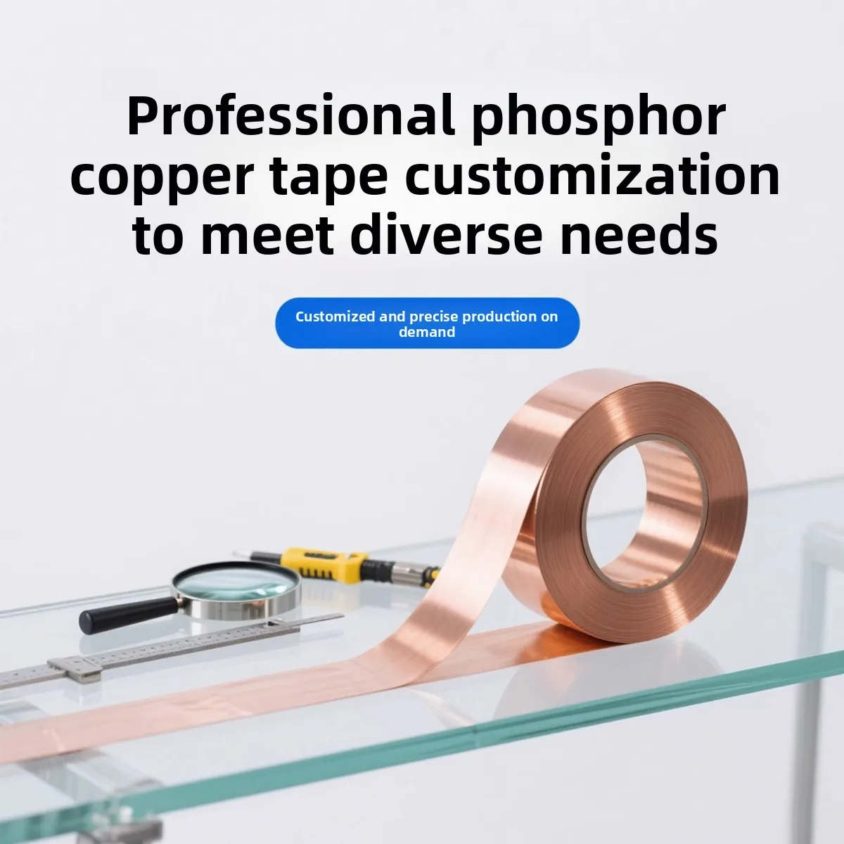 

Phosphorus Copper Strip, Tin Phosphorus Bronze Sheet, Thin Phosphorus Copper Foil 0.2 0.3 0.5 Precision Slitting