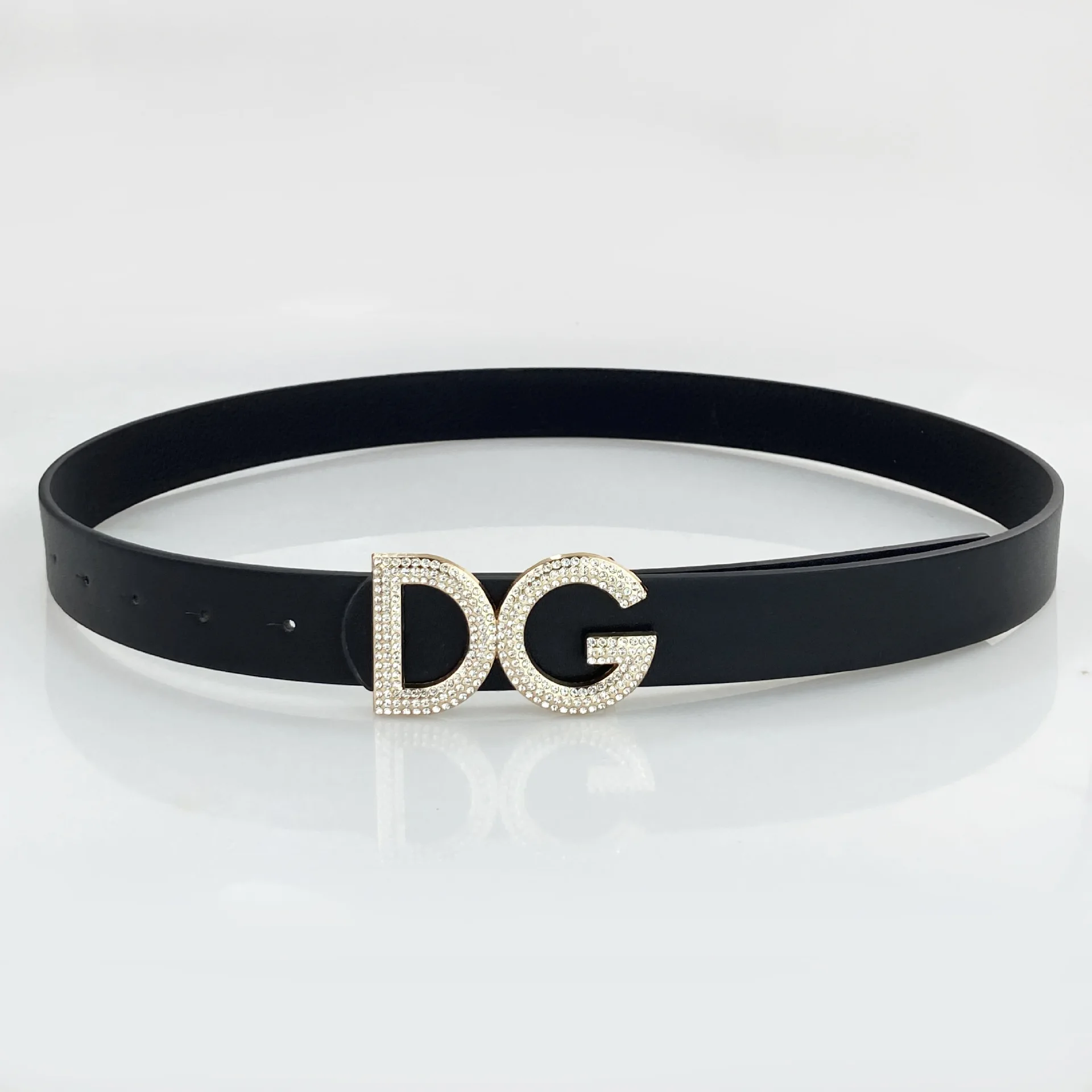 أزياء المرأة حزام الإناث الديكور DG إلكتروني مشبك كريستال حزام الخصر دعوى تنورة الجينز مع حزام كريستال